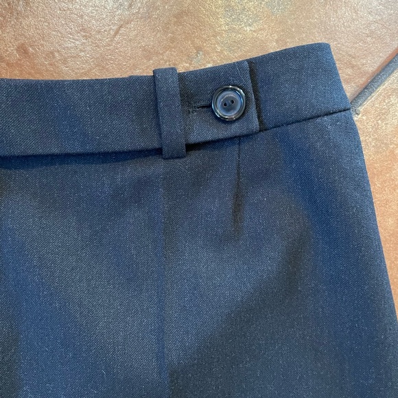 A-K-R-I-S- AKRIS Flat Front Felted Stretch Wool Trouser in Gray Size 10 $1295 - Picture 3 of 8